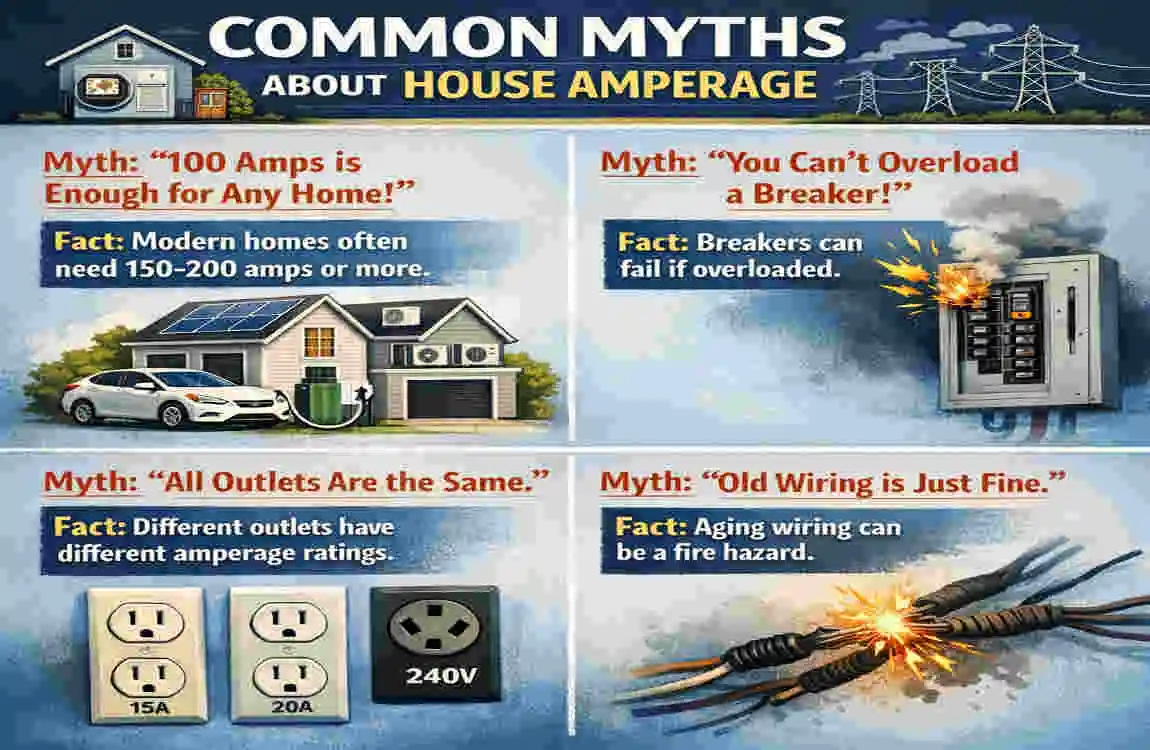 what is the average amperage of a house