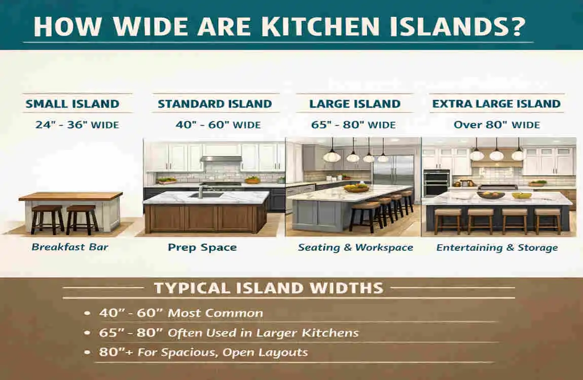 how wide is a kitchen countertop