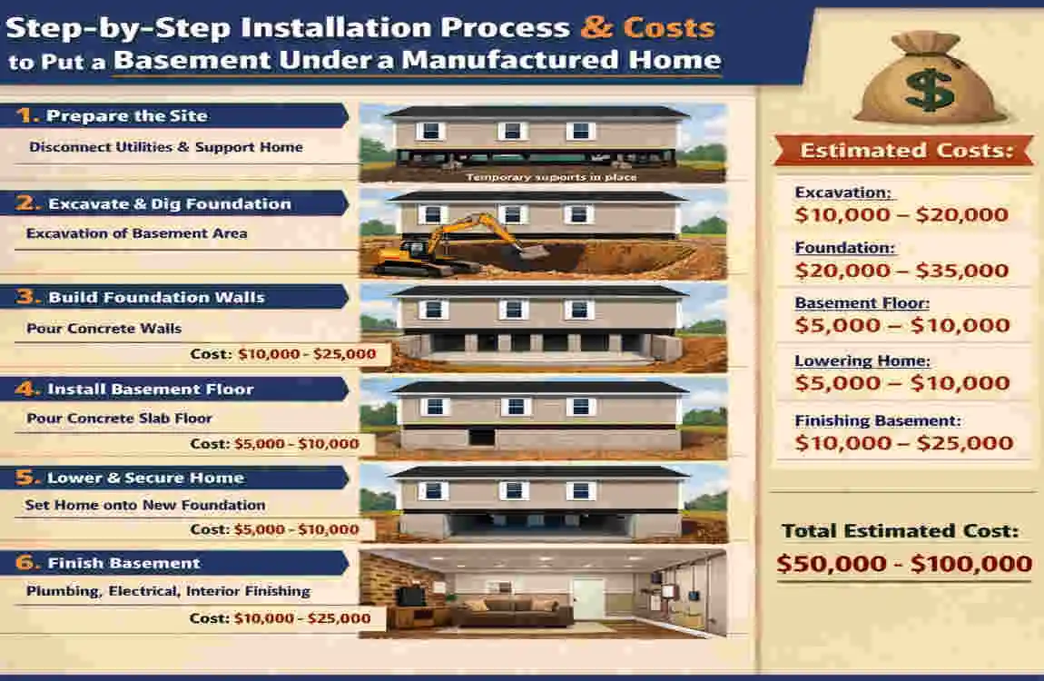 how much does it cost to put a basement under a manufactured home