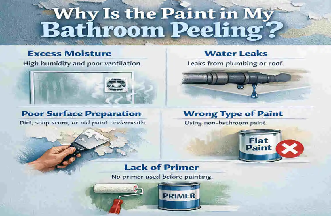 why is the paint in my bathroom peeling