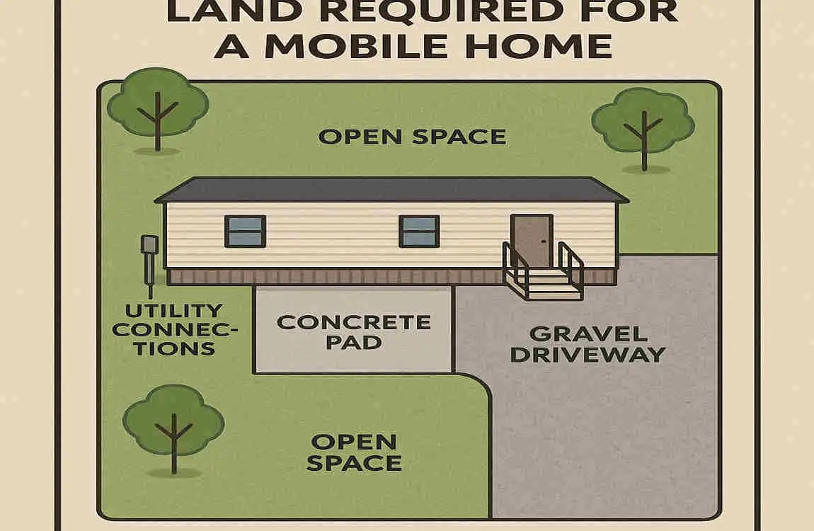 how much land is required for a mobile home