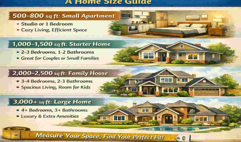 how big is square feet house