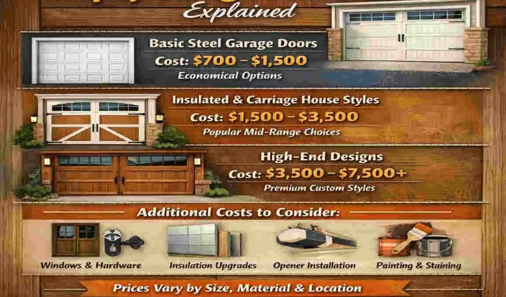 how much do clopay garage doors cost