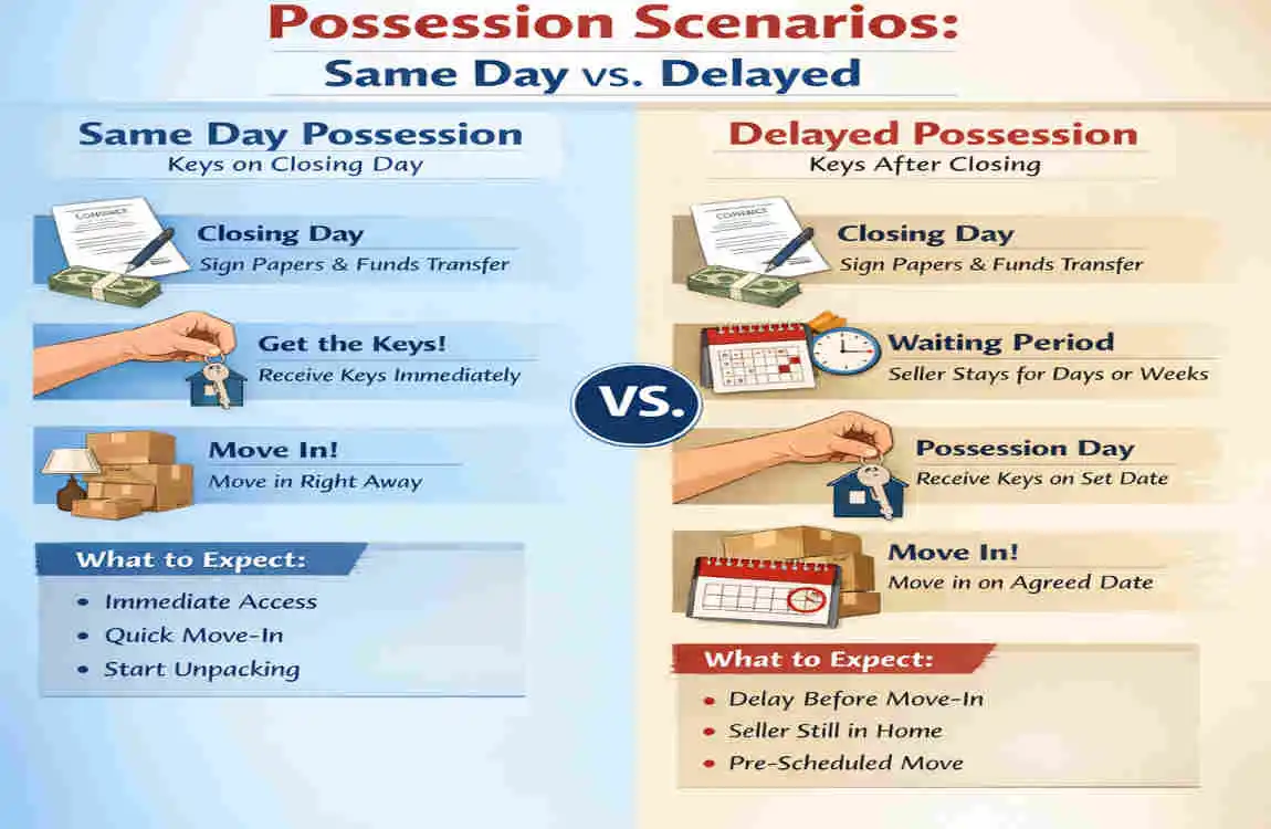 when does buyer take possession of home