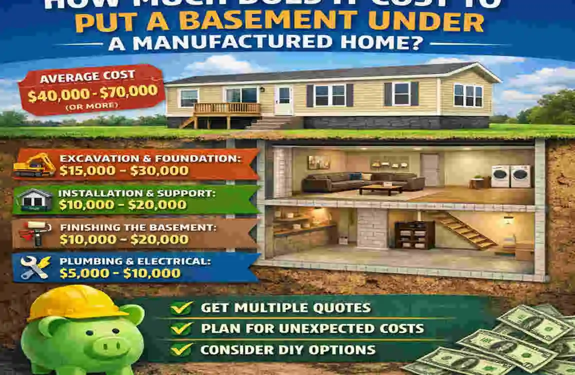 how much does it cost to put a basement under a manufactured home