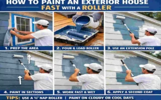 how to paint exterior house with roller