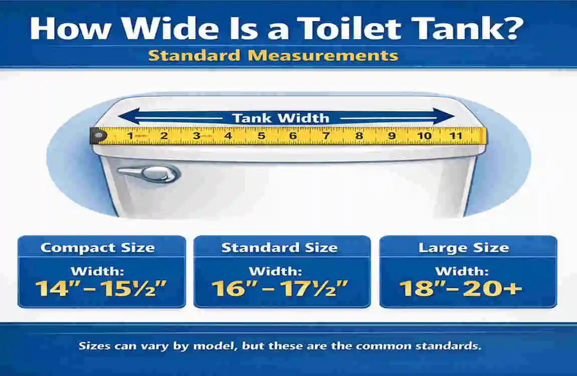 how wide is a toilet tank