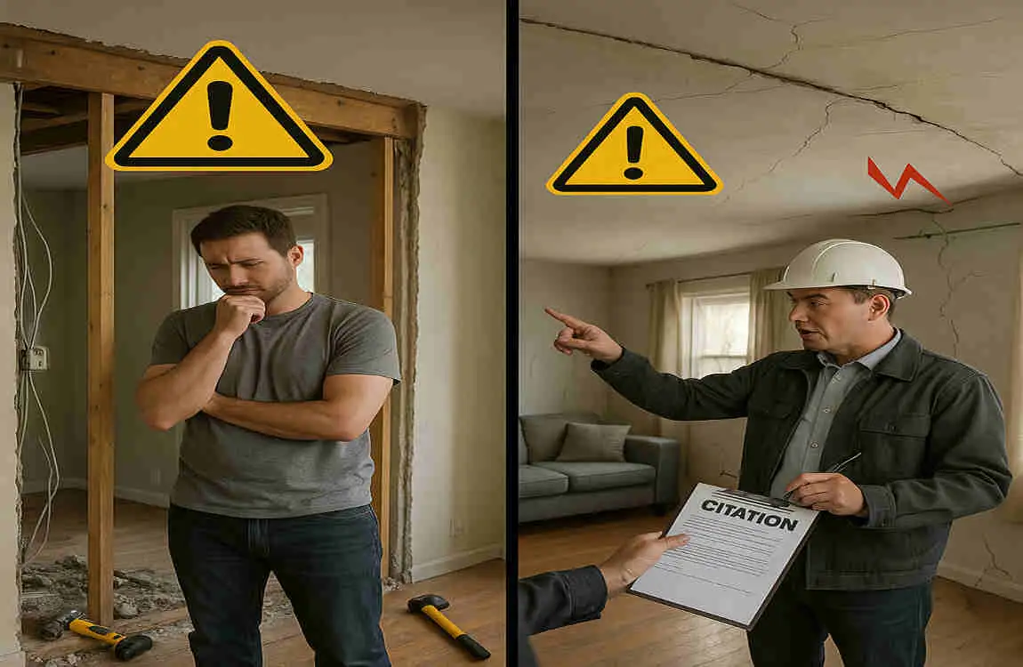 Removing a Wall in Your House Without a Permit: What You Need to Know