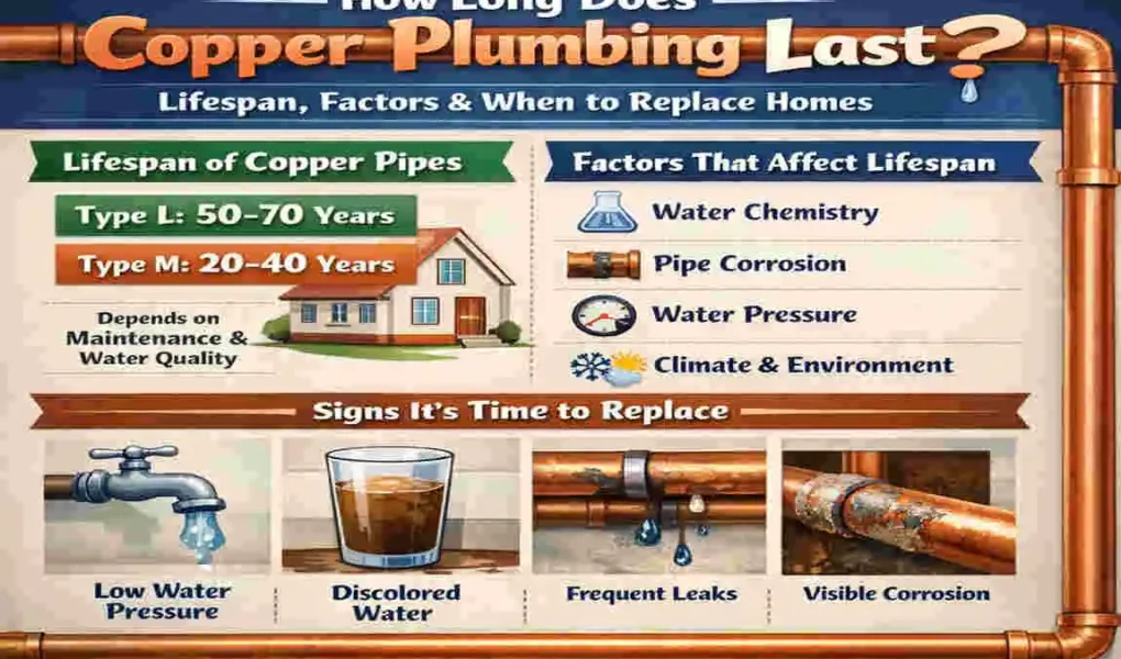 how long does copper plumbing last