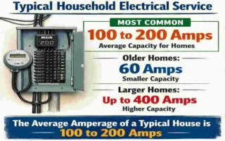what is the average amperage of a house