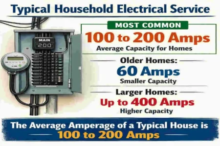 what is the average amperage of a house