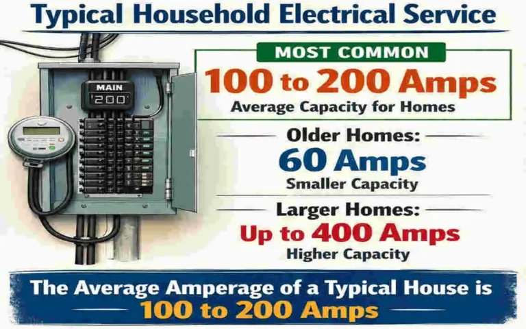 what is the average amperage of a house