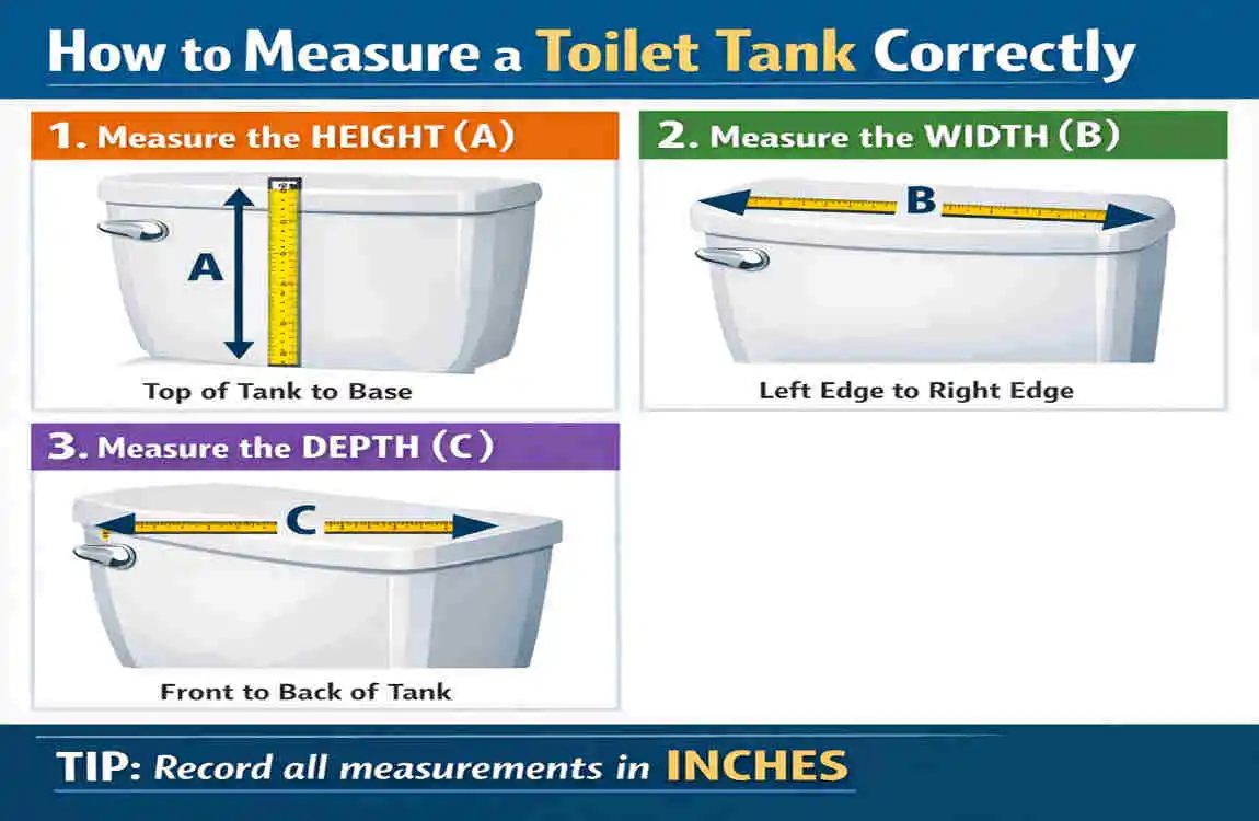 how wide is a toilet tank