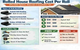 how much does a roll of rolled roofing cost