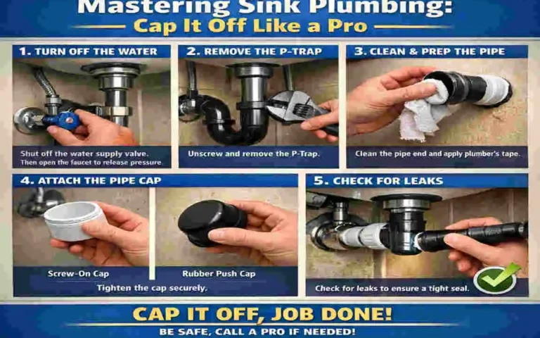 How to Cap Off Sink Plumbin