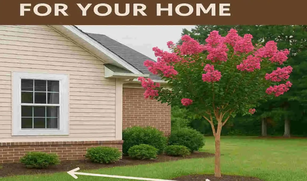 how far to plant crepe myrtle from house