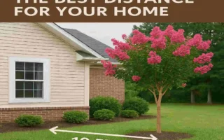 how far to plant crepe myrtle from house