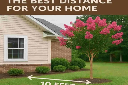 how far to plant crepe myrtle from house