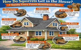 how do squirrels get in the house