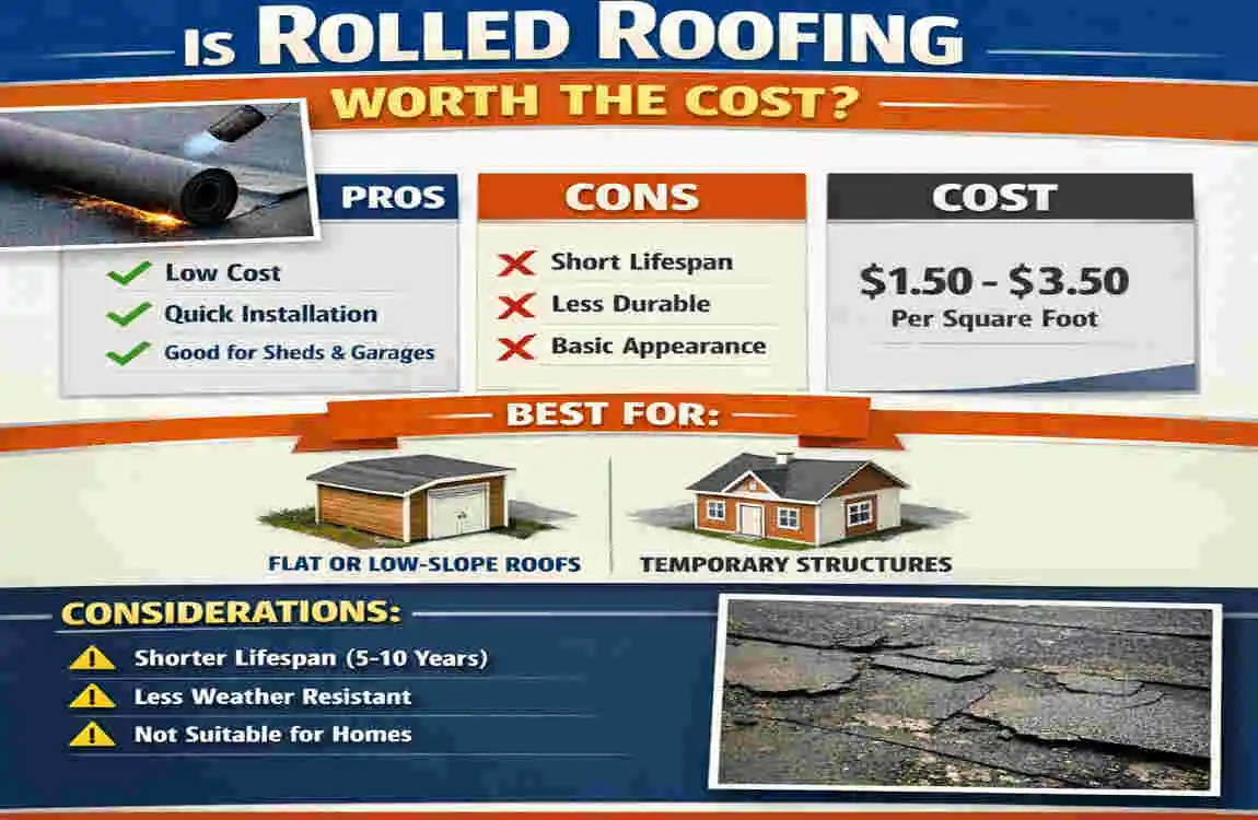 how much does a roll of rolled roofing cost