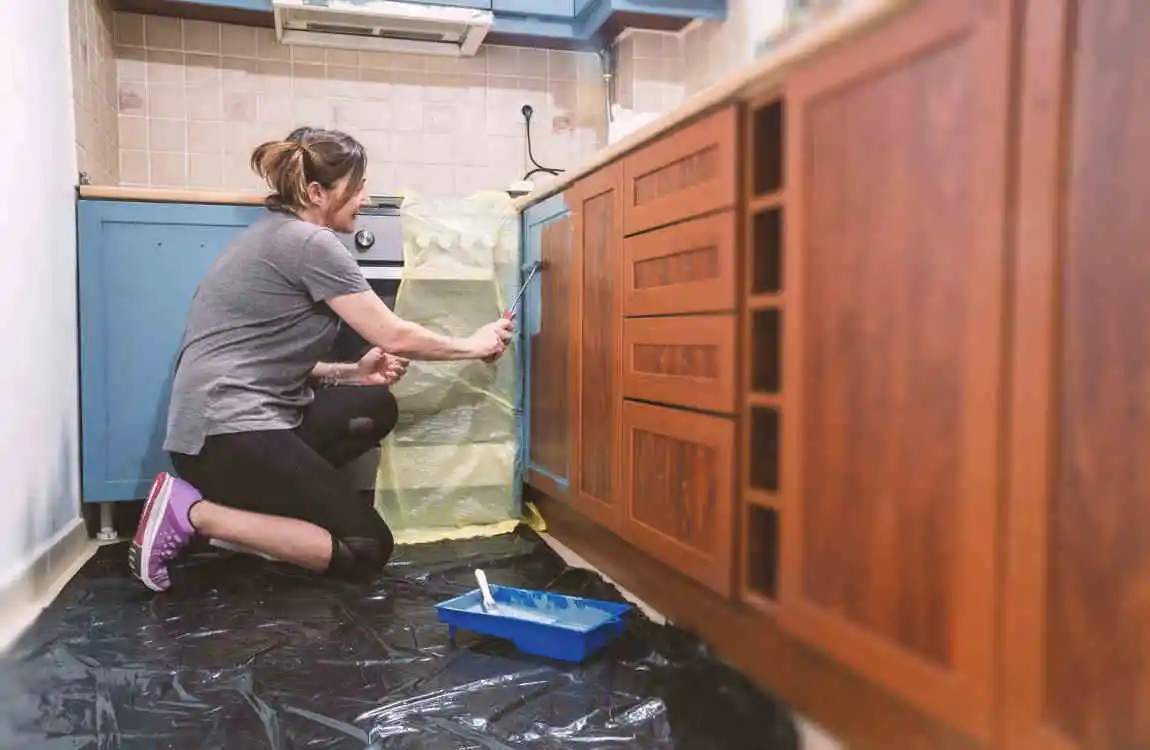 do you paint the inside of cabinets doors
