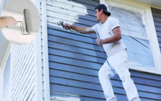 how to paint exterior house with roller