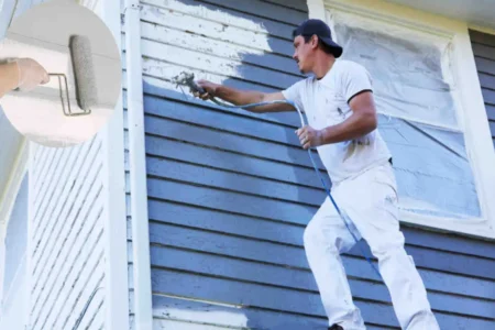 how to paint exterior house with roller