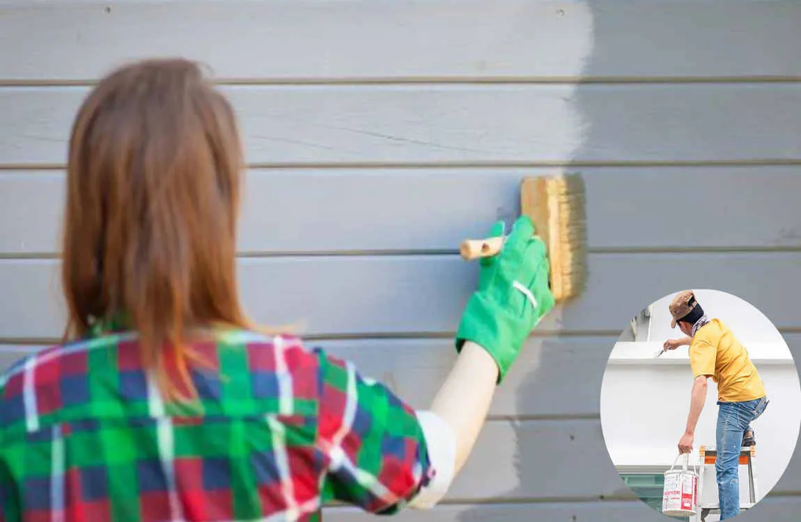 how to paint exterior house with roller