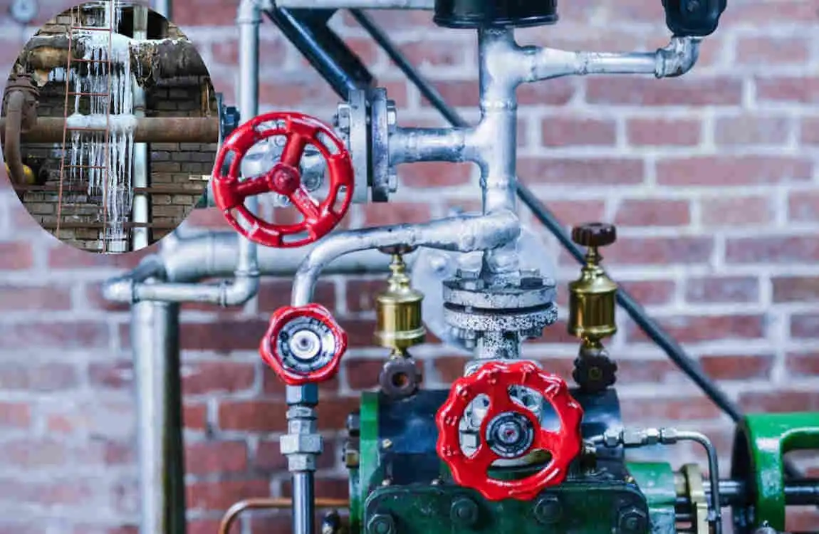 can gas lines freeze in a house