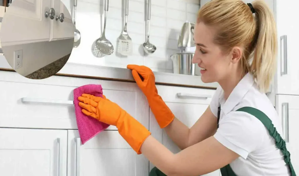 how to remove steam marks from kitchen cabinets