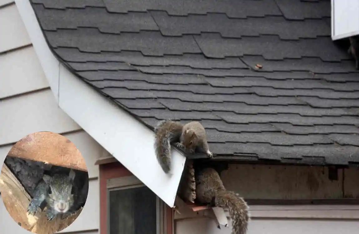 how do squirrels get in the house