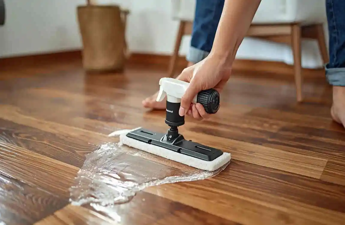 how to dry laminate flooring with water under it