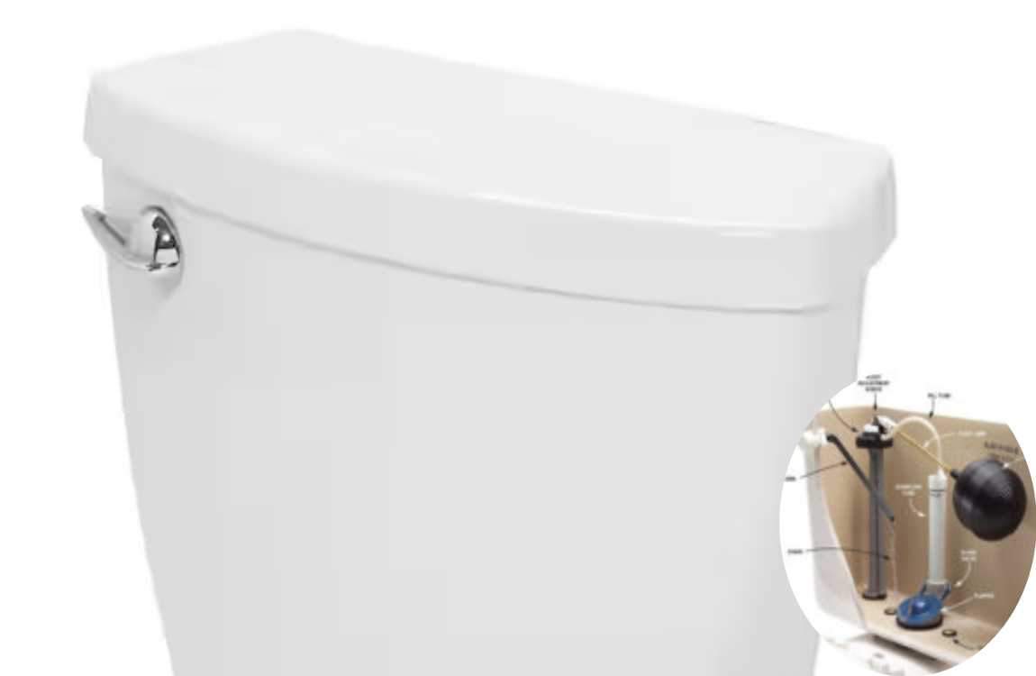 how wide is a toilet tank