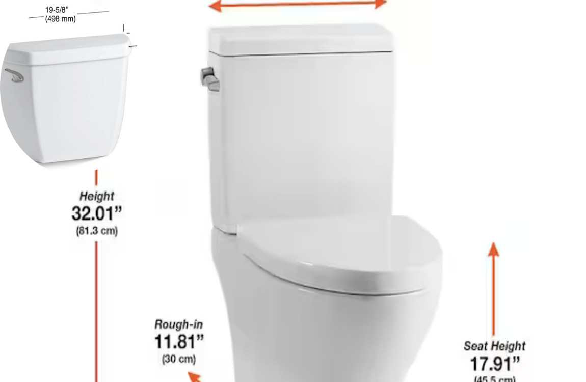 how wide is a toilet tank