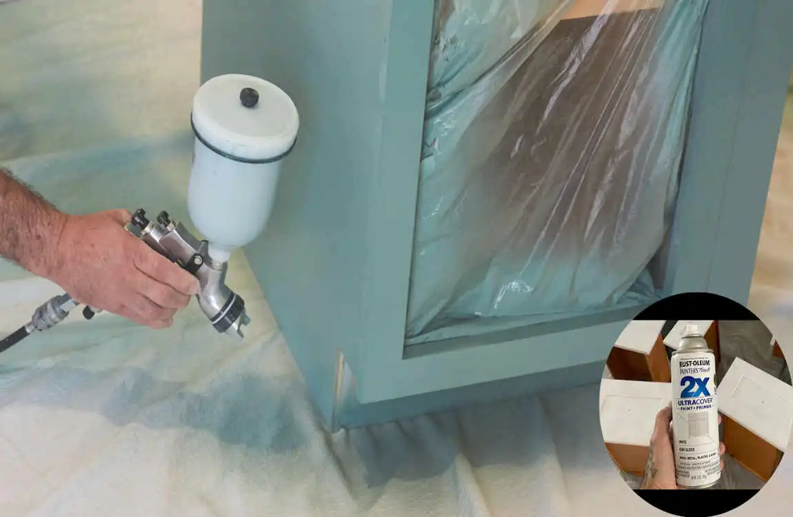 can you use canned spray paint for kitchen cabinets