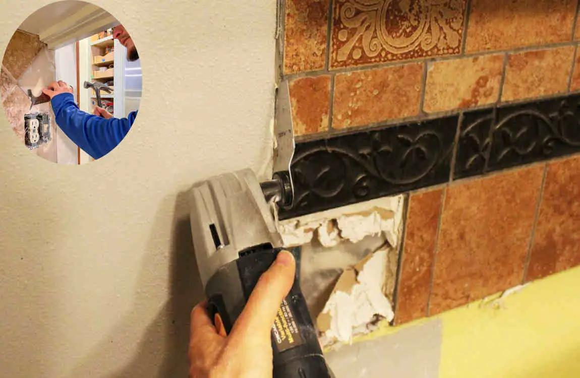 how to remove backsplash from kitchen