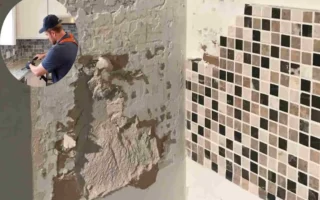 how to remove backsplash from kitchen