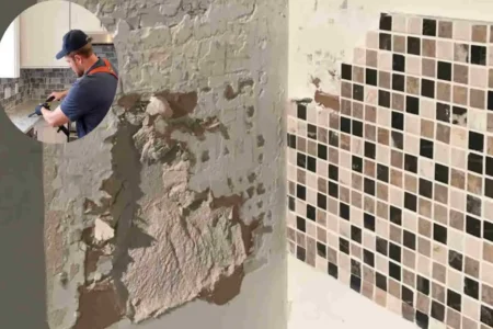how to remove backsplash from kitchen