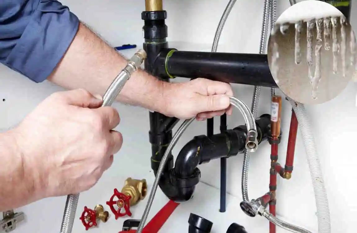 what temperature do pipes freeze under mobile home
