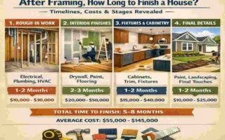 after framing how long to finish house