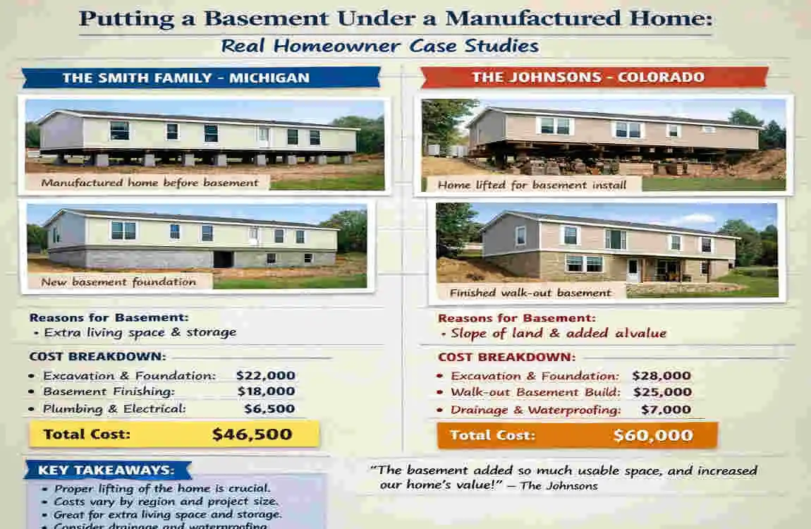 how much does it cost to put a basement under a manufactured home