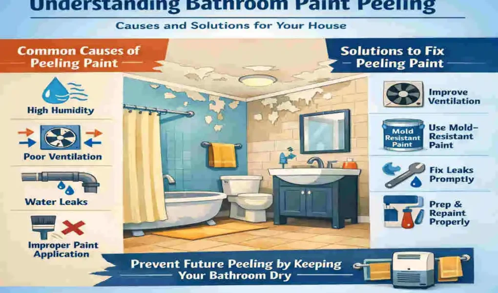 why is the paint in my bathroom peeling