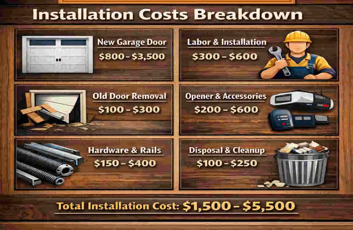 how much do clopay garage doors cost