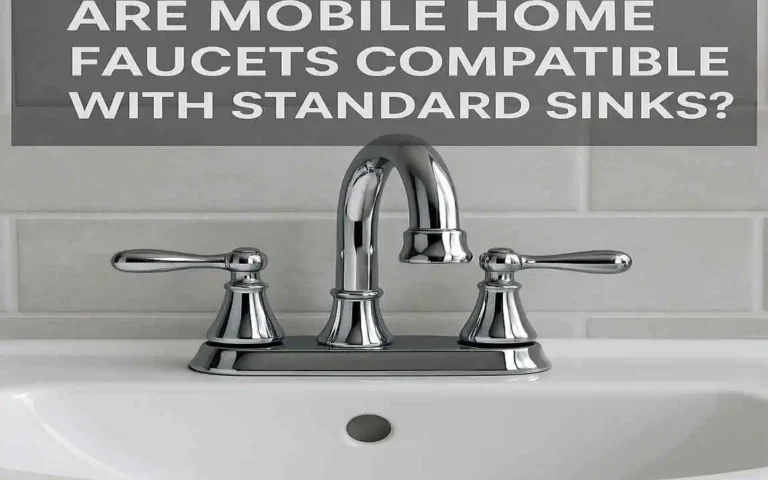Are Mobile Home Faucets Compatible with Standard Sinks?