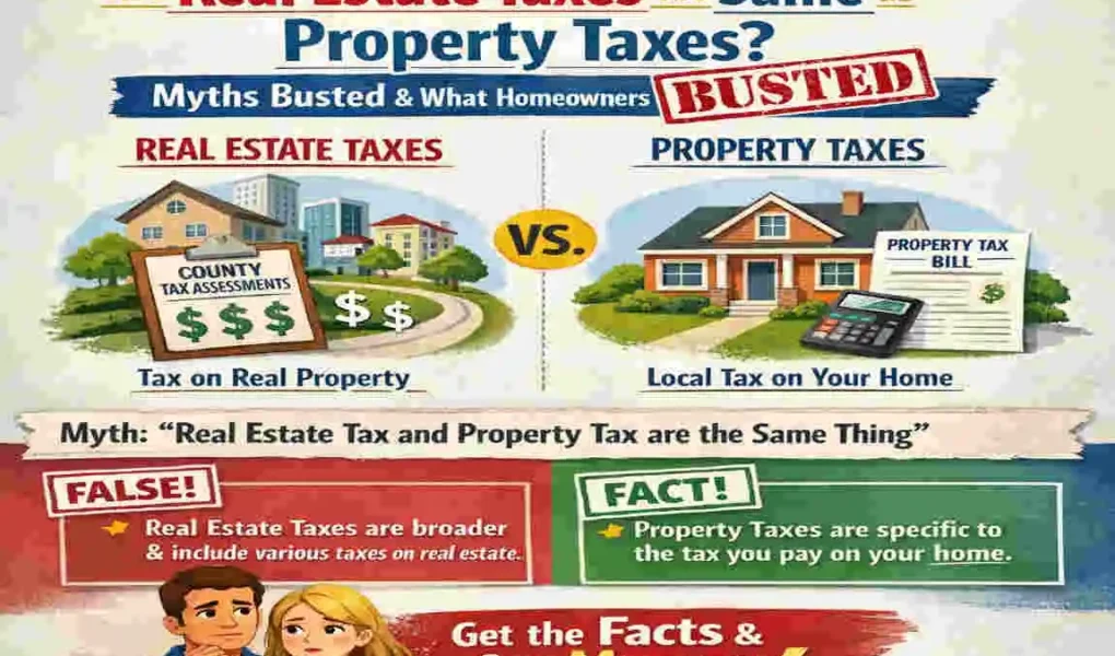 Are Real Estate Taxes the Same as Property Taxes Myths Busted & What Homeowners Need to Know