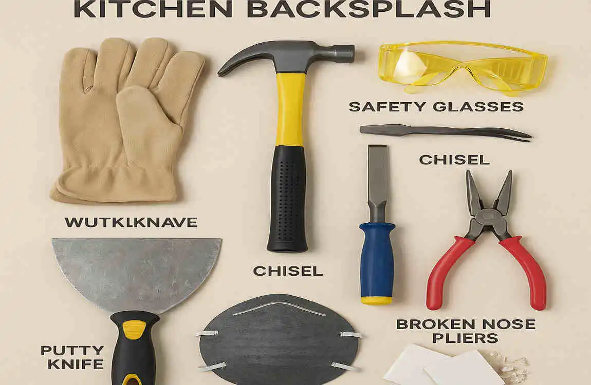 how to remove backsplash from kitchen