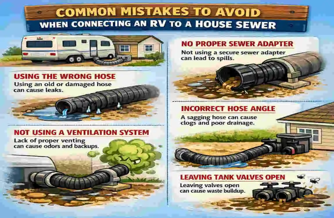 how to connect rv to house sewer
