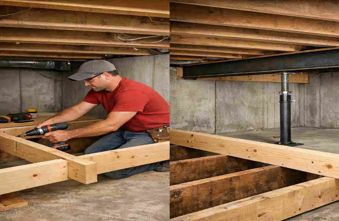 how to stiffen up a floor