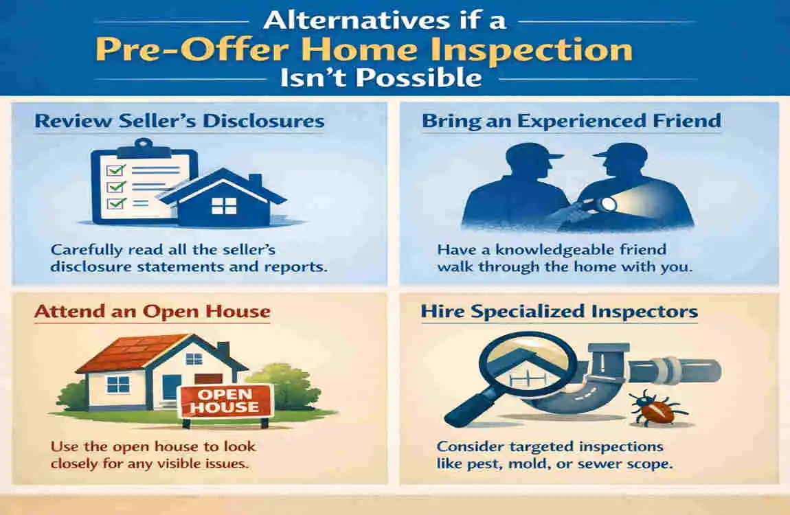 can you do a home inspection before making an offer