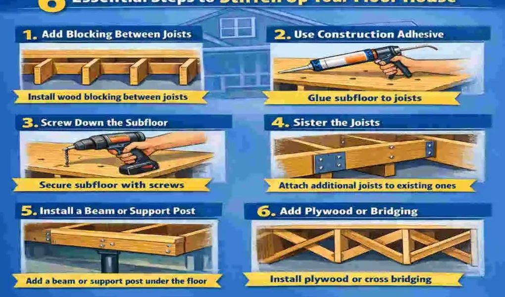 how to stiffen up a floor